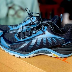 Merrill Siren Edge 3 Blue Hiking Shoes